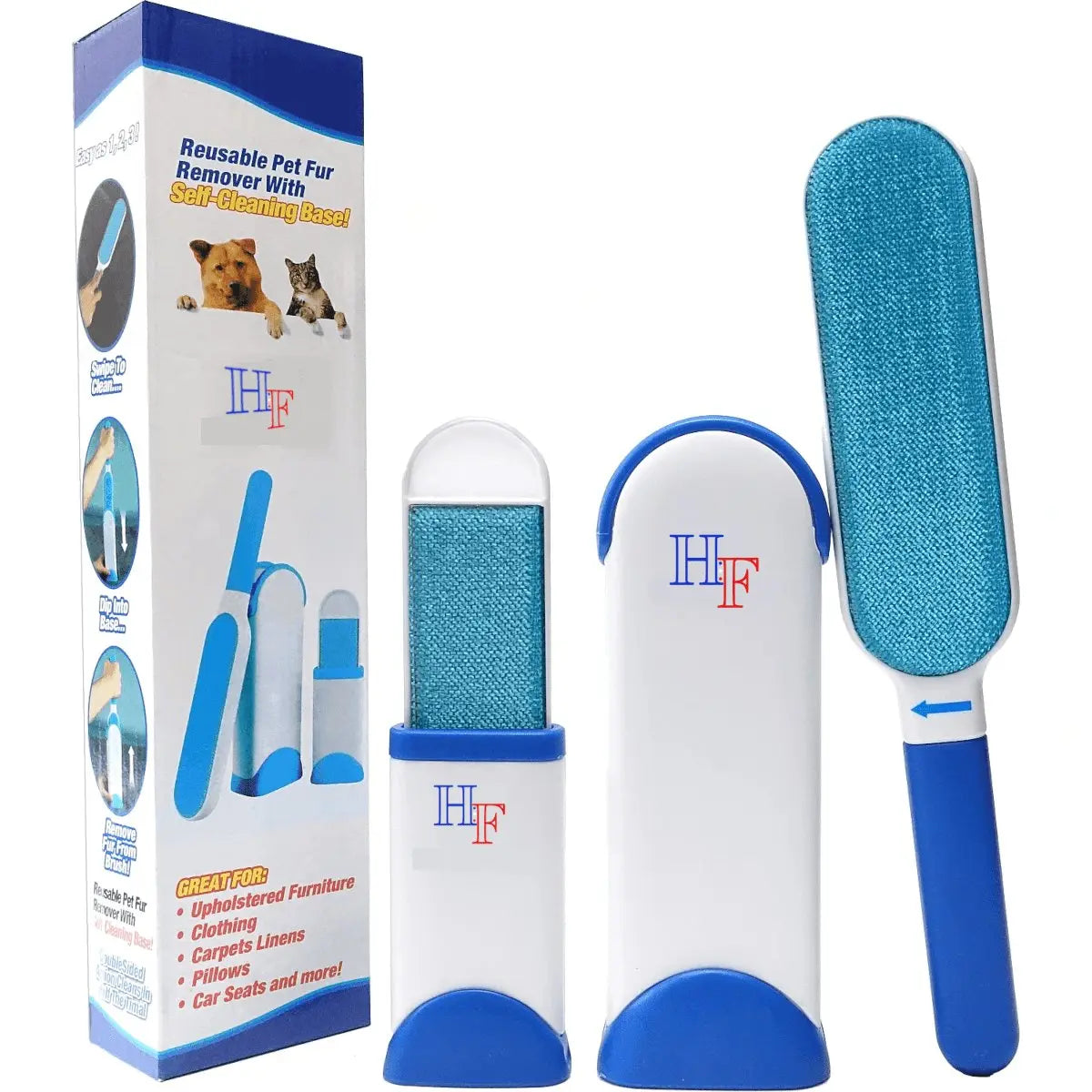 CATDOG - Brosse anti poils animaux, épilateur pour chien et chat - Housse De France