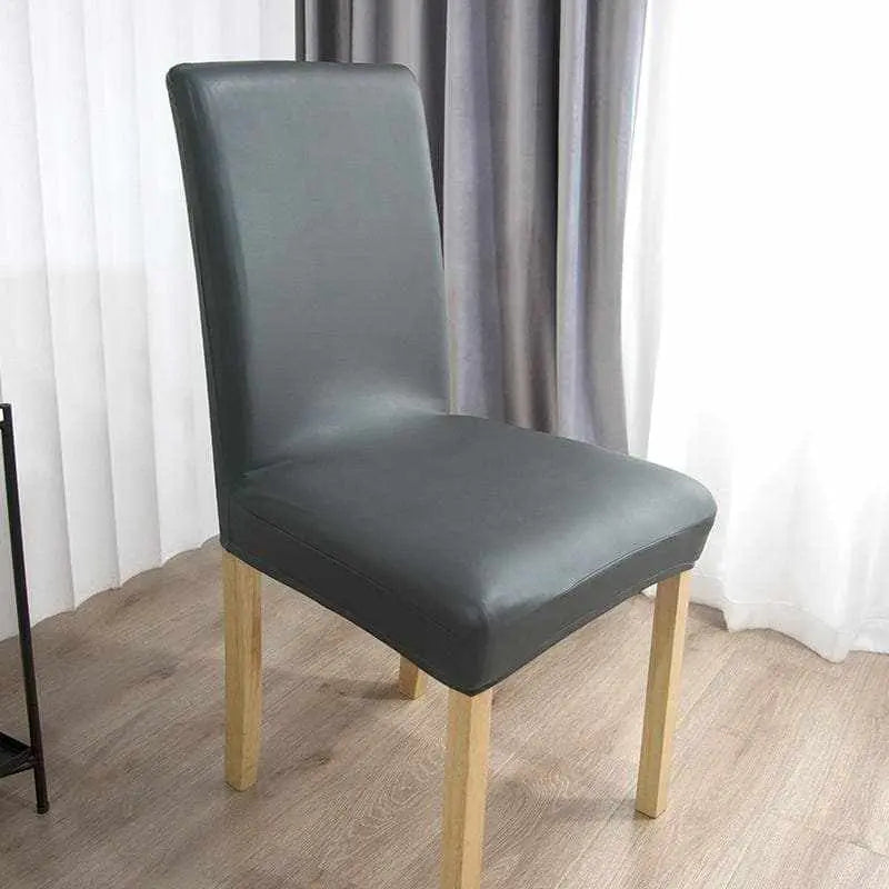 CUTATA - Housse de chaise une pièce extensible en cuir - Housse De France