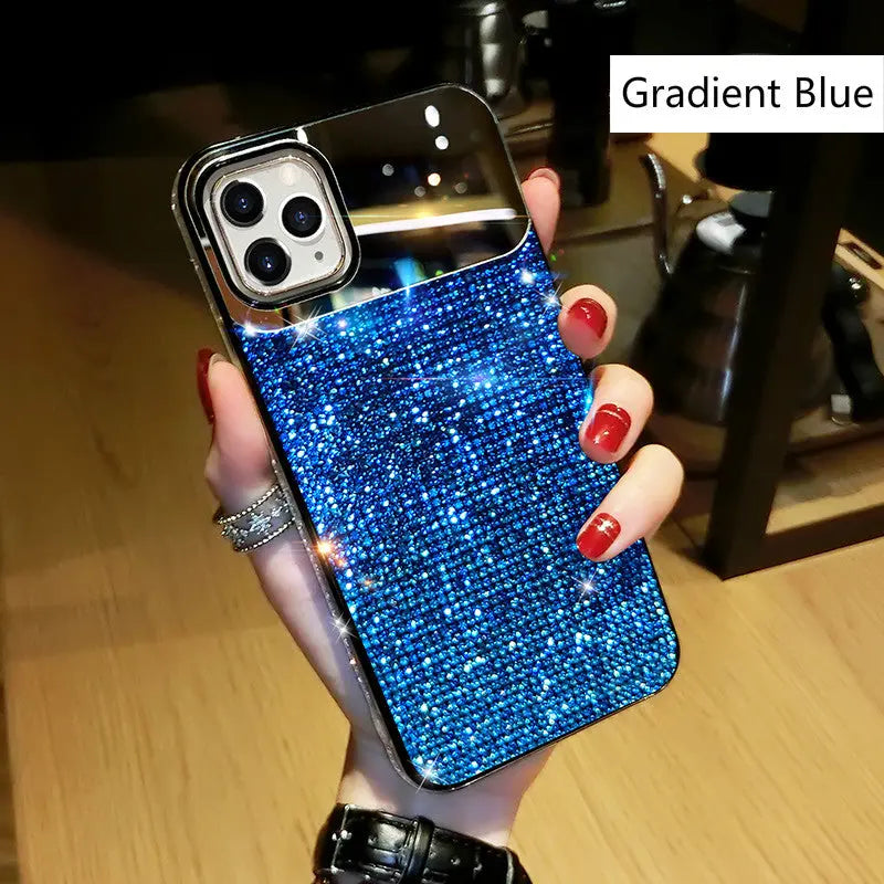 Coque Téléphone Strass Glam GRADIN Blue-iPhone11