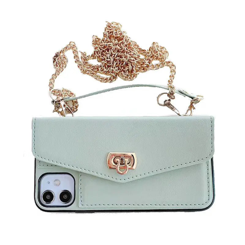 Coque de Téléphone Bandoulière FUZIO Light green-IPhone12mini