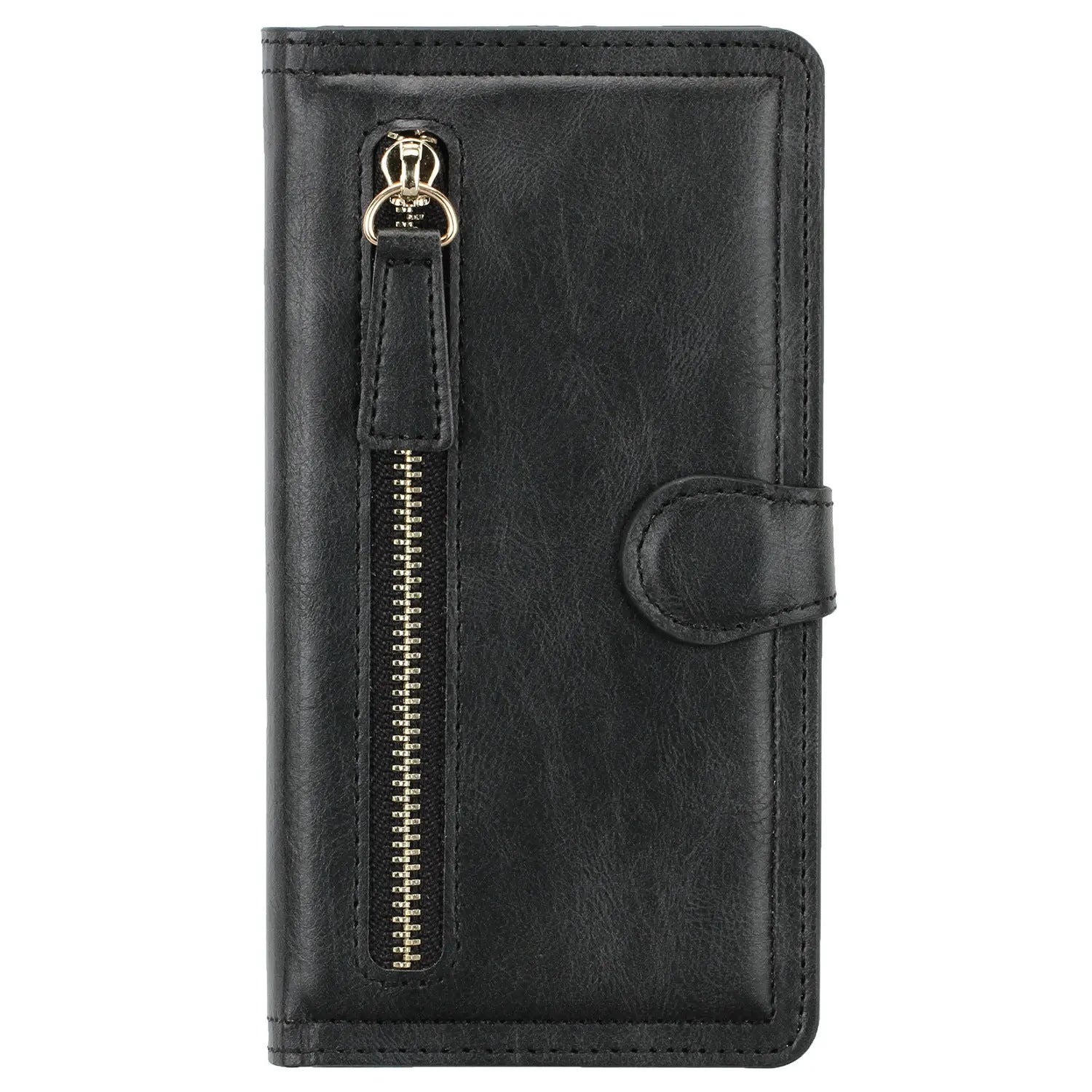 Coque de Téléphone Cuir Zippé ZALTAN Black-Iphone 11Pro Max