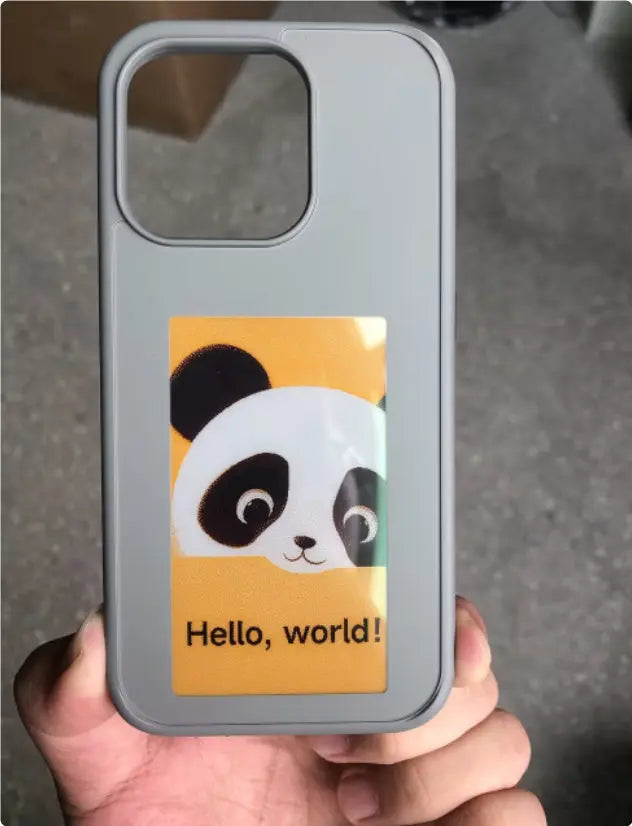 Coque de Téléphone E-Ink Personnalisable ZYNIO Gray-IPhone12pro