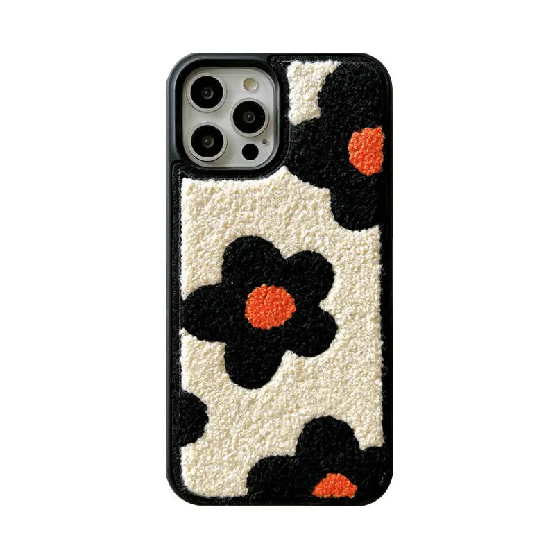 Coque de Téléphone Fleurie PLUSHY Orange core-IPhone16ProMax