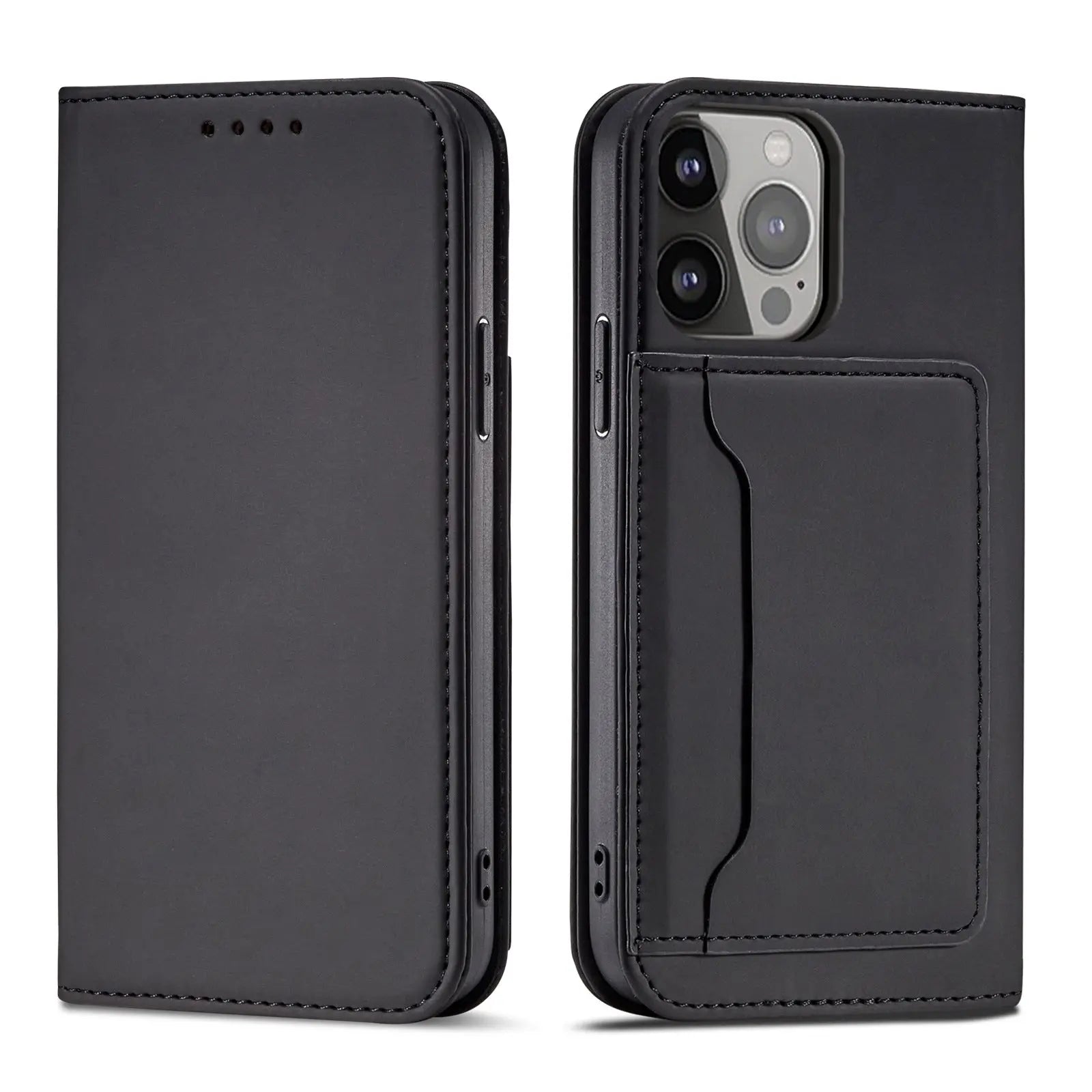 Coque de Téléphone Flip Business GARNO Black-IPhone X