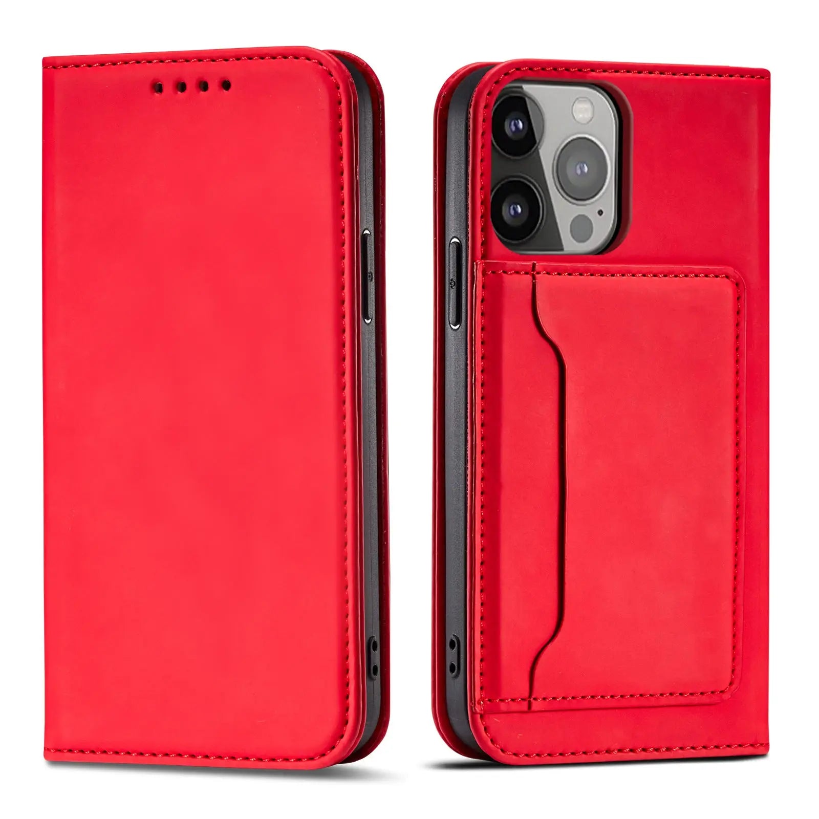 Coque de Téléphone Flip Business GARNO Red-Iphone 12/12Pro