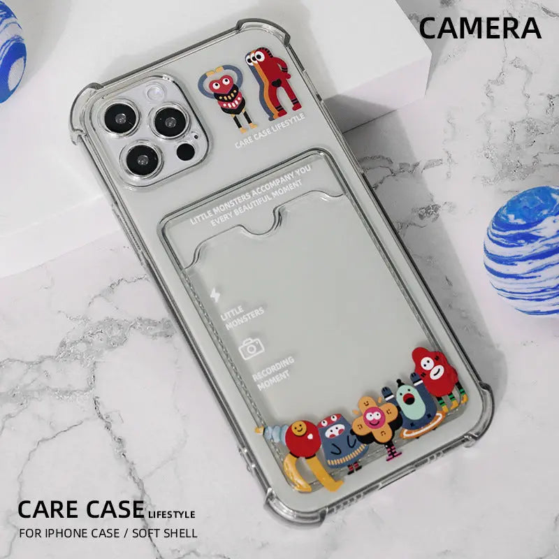 Coque de Téléphone Monstre PIKA Little monster card holder-IPhone X