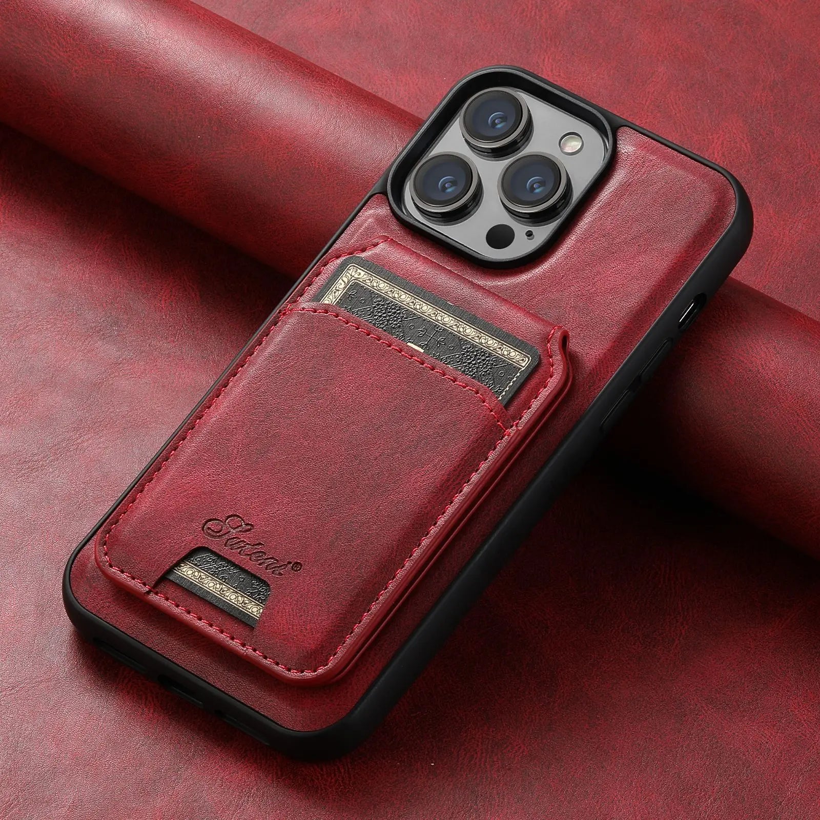 Coque de Téléphone Protection Magnétique MAGSAFE Red-IPhone15Pro
