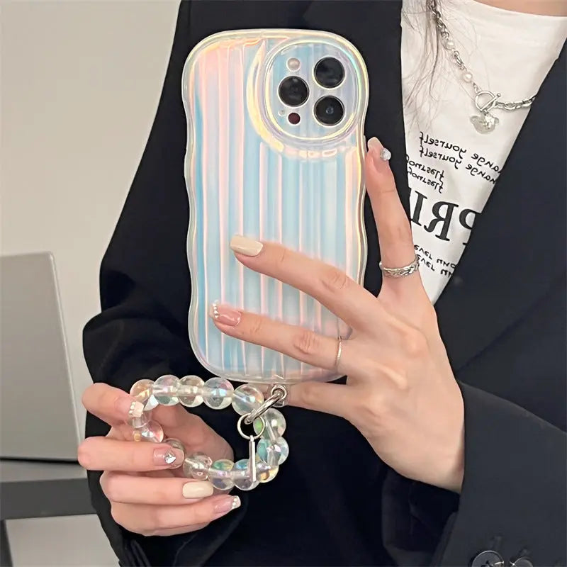 Coque de téléphone Silicone Laser WAVE Phone case and bracelet-Iphone 11