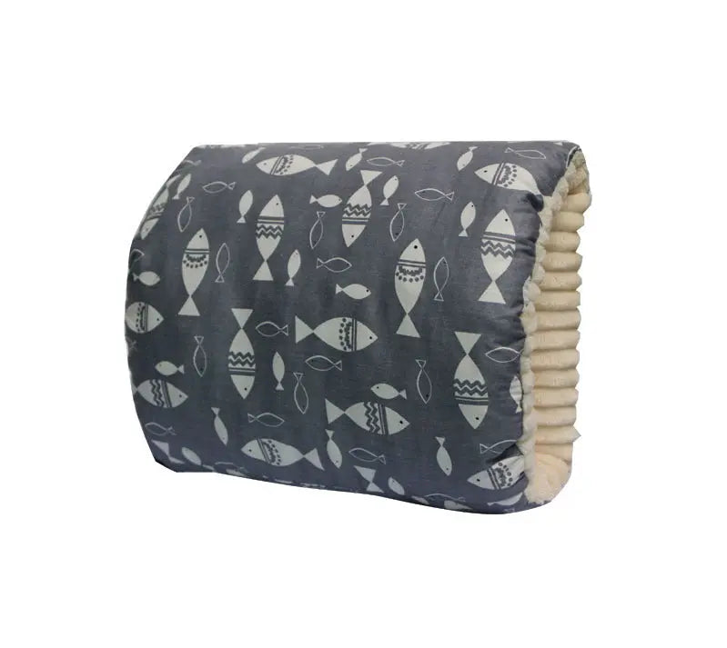 Coussin Allaitement Coton Compact NURSOX Gray Fish-25X23CM