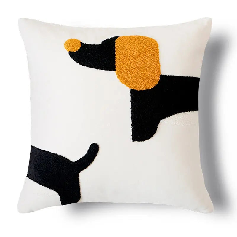 Coussin Canapé Minimaliste CHYLO Black 45x45cm Pillowcase