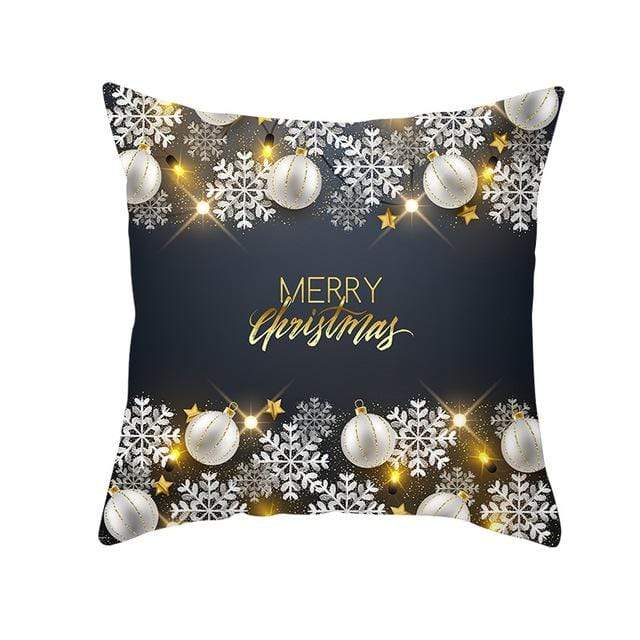 Coussin Noel Noir-Housse de France - Housse De France