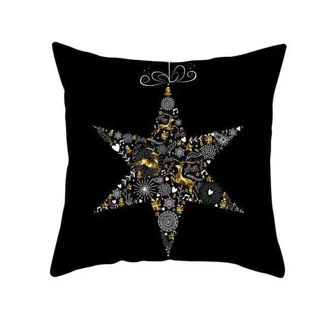 Coussin Noel Noir-Housse de France - Housse De France