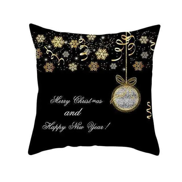 Coussin Noel Noir-Housse de France - Housse De France