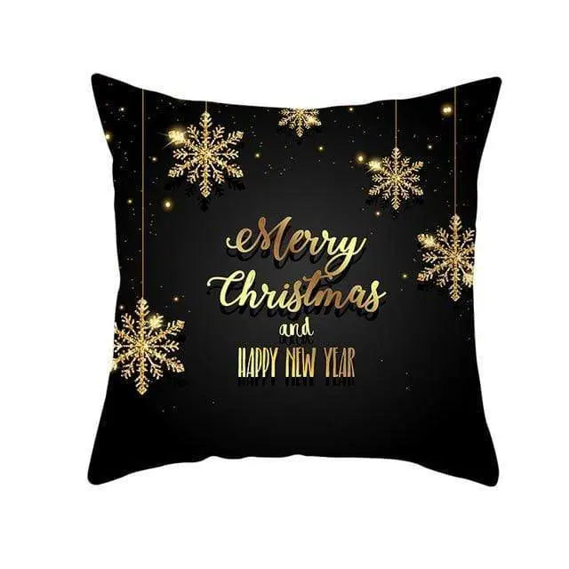 Coussin Noel Noir-Housse de France - Housse De France