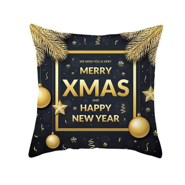 Coussin Noel Noir-Housse de France - Housse De France