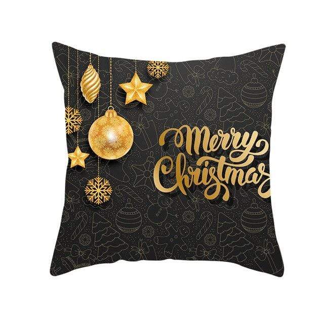 Coussin Noel Noir-Housse de France - Housse De France