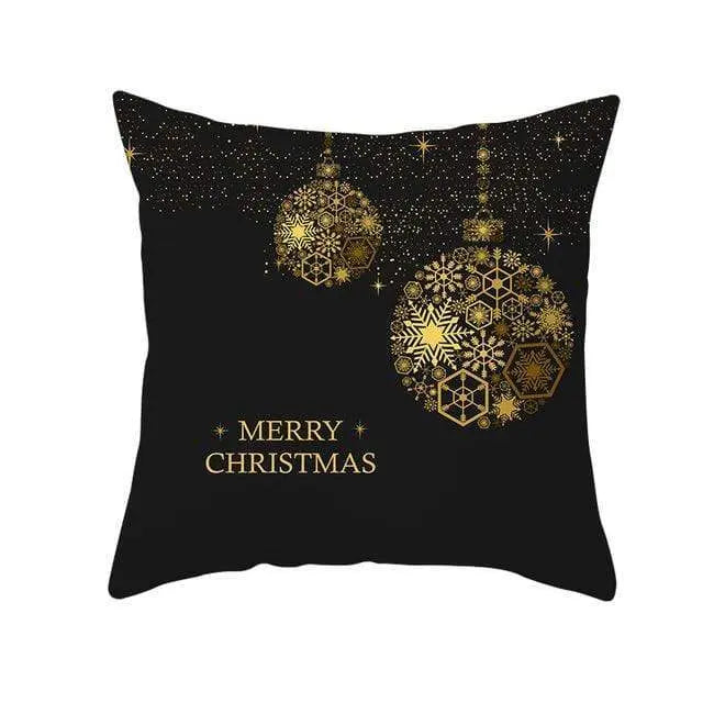 Coussin Noel Noir-Housse de France - Housse De France