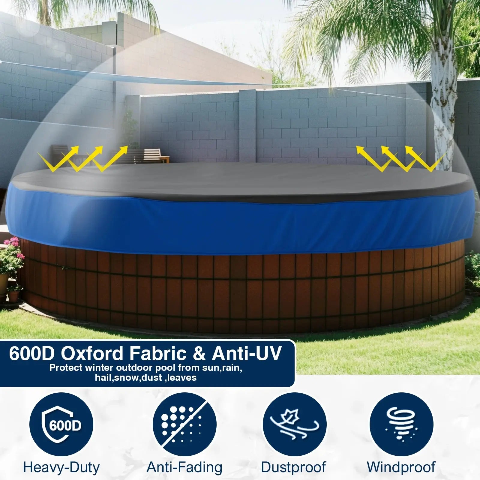 Couverture Piscine Imperméable SOLARO Housse de France