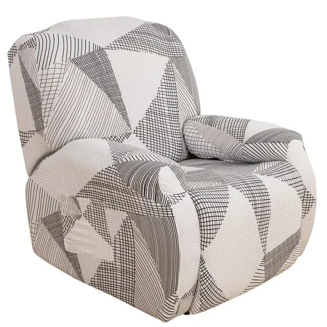 DECORELAX - Housse de fauteuil inclinable imperméable imprimée - Housse de France