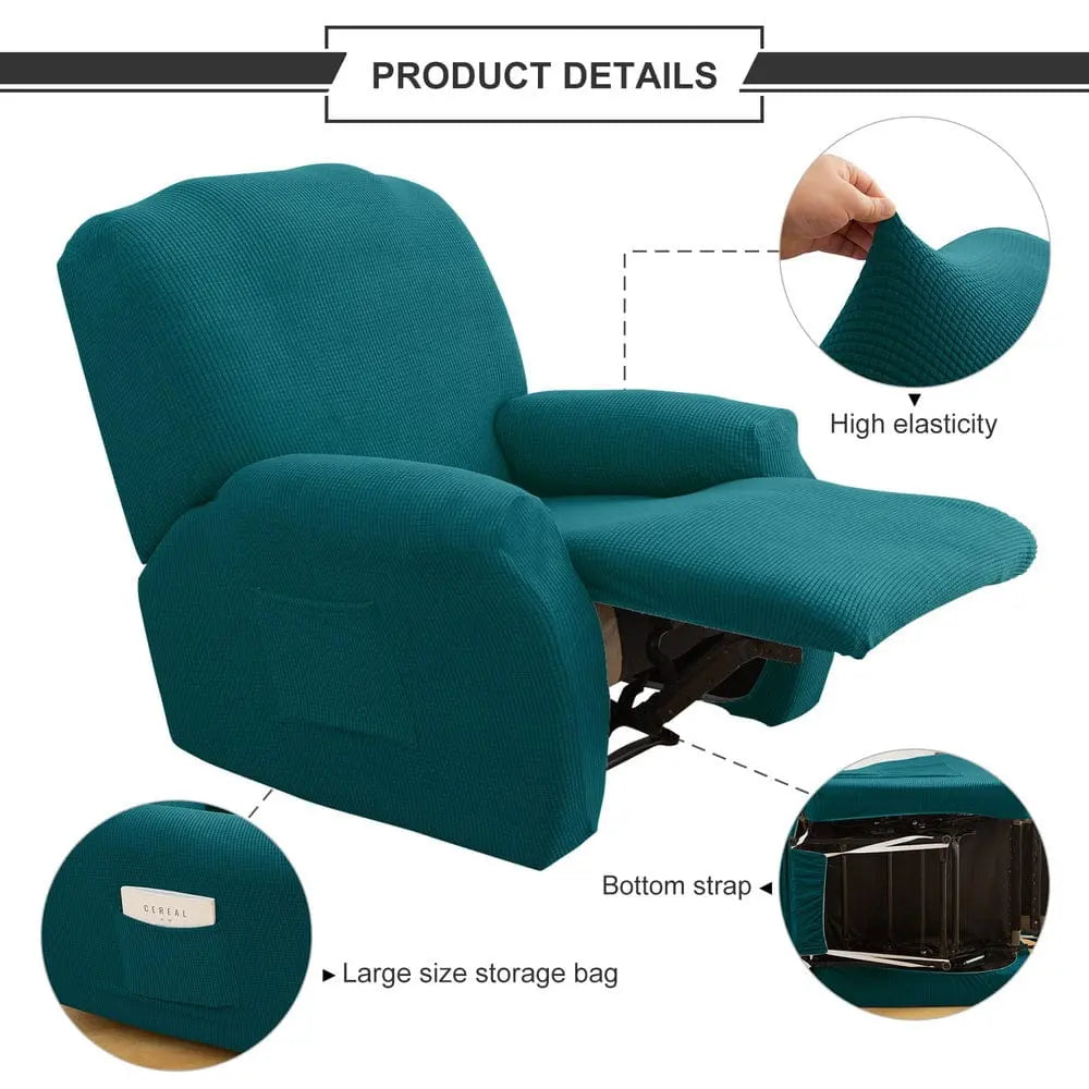 DECORELAX - Housse de fauteuil inclinable imperméable imprimée - Housse de France