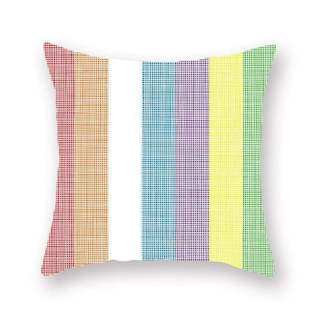 GEOPILLOW - Housse de coussin géométrique pour canapé - Housse De France