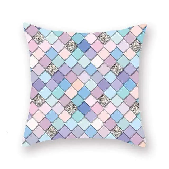 GEOPILLOW - Housse de coussin géométrique pour canapé - Housse De France