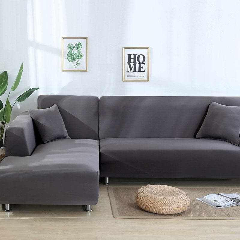 GRIS - Housse extensible pour canapé et fauteuil - Housse De France