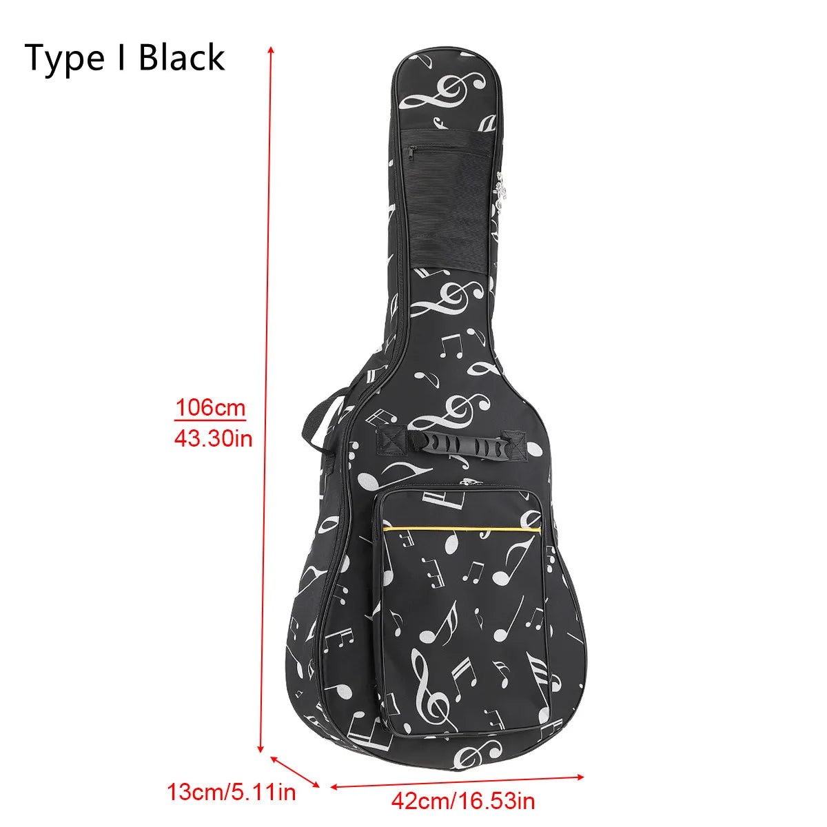 40/41 pouces Oxford tissu guitare acoustique/guitare électrique Double sangles guitare rembourrée coque souple Gig sac sac à dos étanche Housse de France