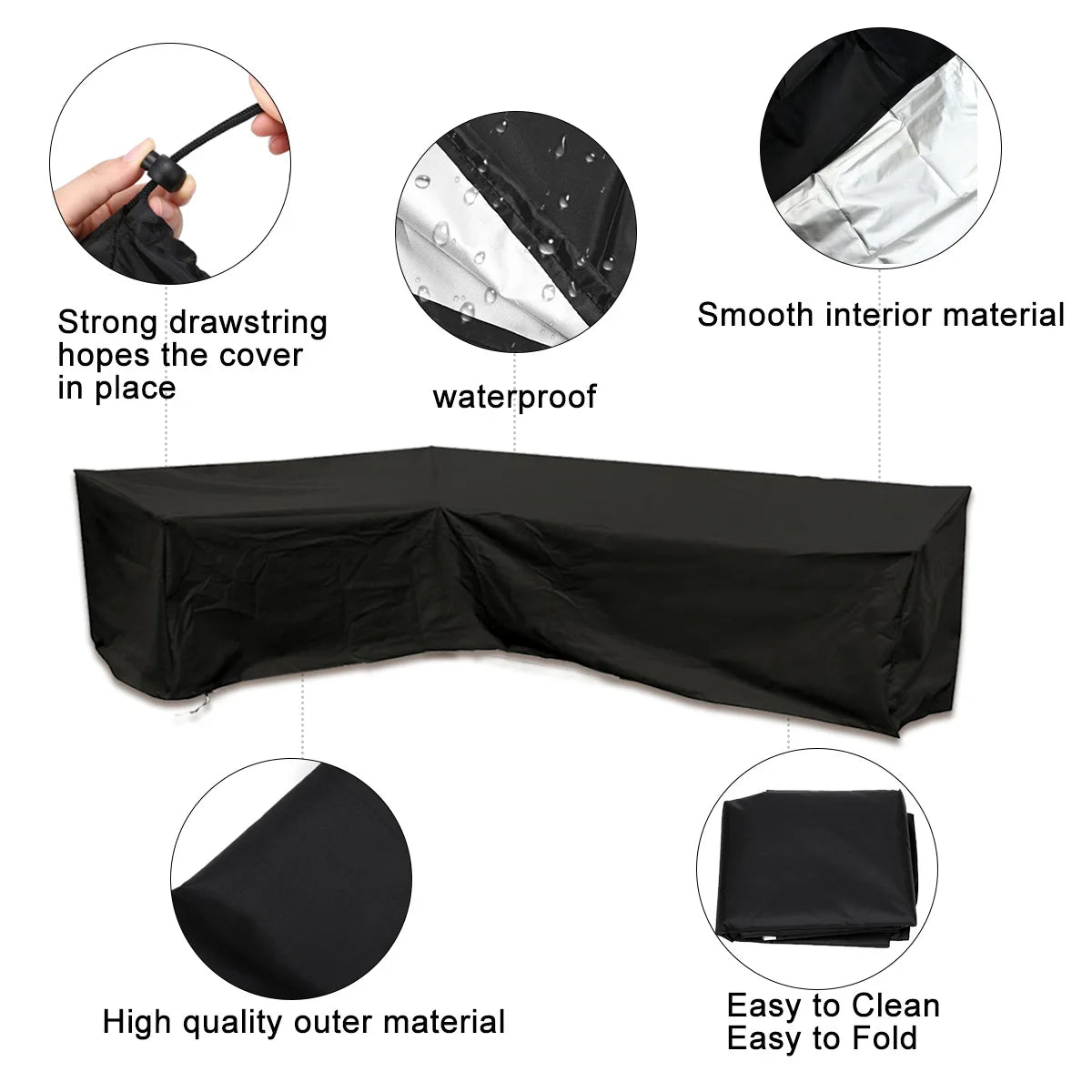 Housse Table Jardin Imperméable NEROLA