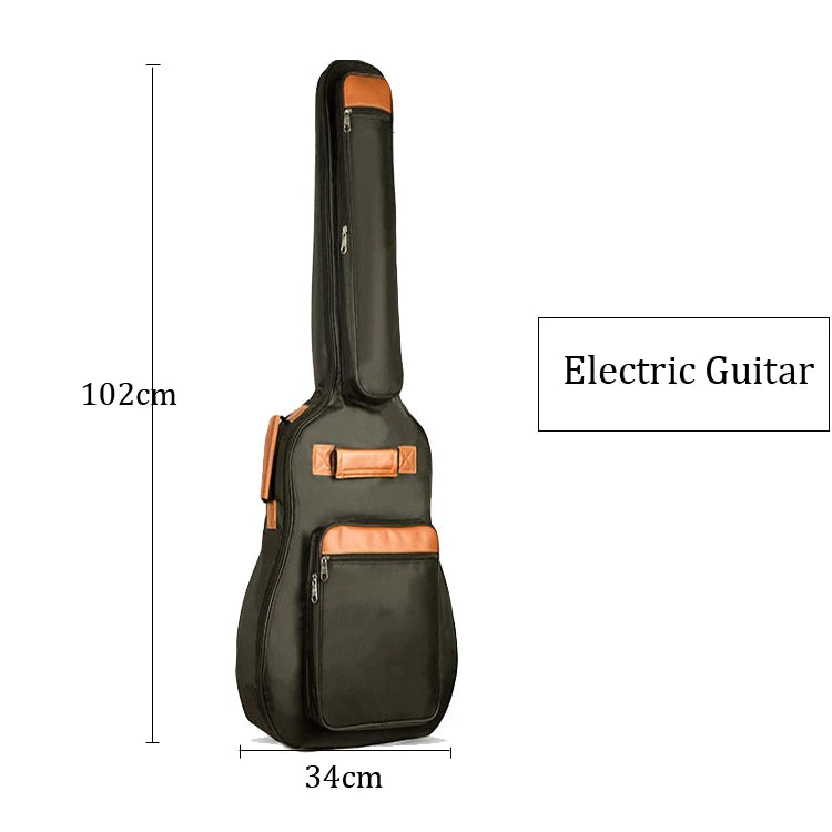 Sac de guitare électrique 40 / 46 pouces, sac de basse électrique étanche, sac de concert rembourré épais de 10mm Housse de France