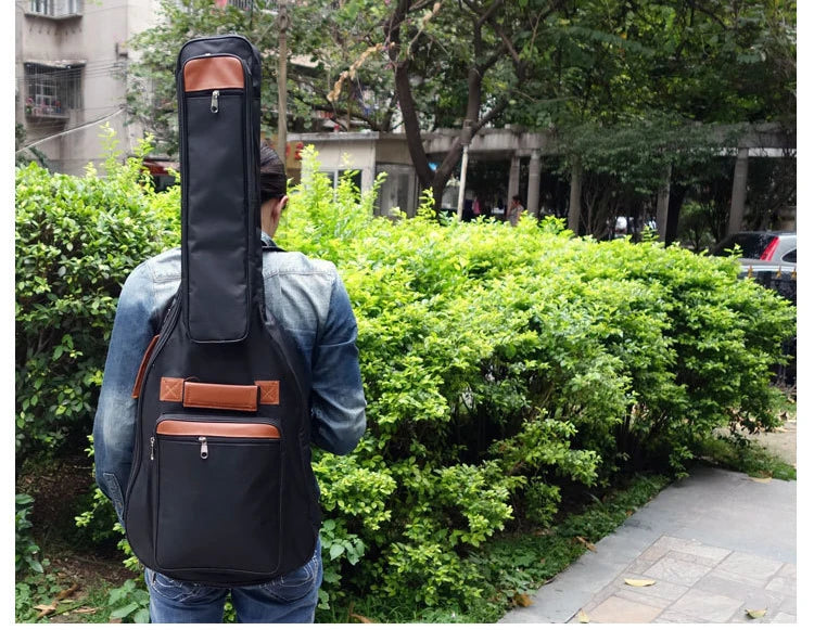 Sac de guitare électrique 40 / 46 pouces, sac de basse électrique étanche, sac de concert rembourré épais de 10mm Housse de France