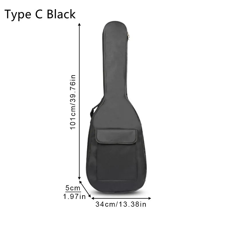 40/41 pouces Oxford tissu guitare acoustique/guitare électrique Double sangles guitare rembourrée coque souple Gig sac sac à dos étanche Housse de France