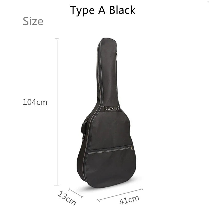 40/41 pouces Oxford tissu guitare acoustique/guitare électrique Double sangles guitare rembourrée coque souple Gig sac sac à dos étanche Housse de France