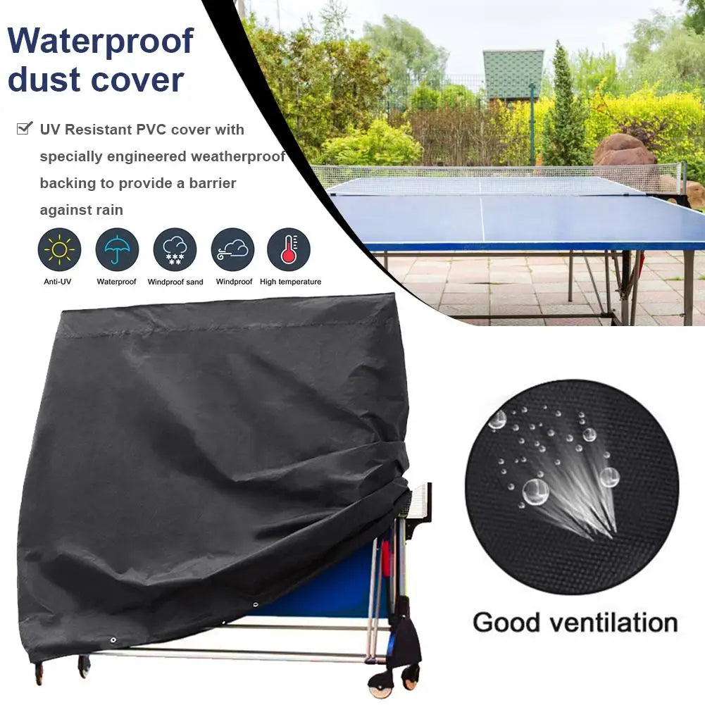 Juste de table de ping-pong multifonction, imperméable, anti-poussière, pliante, noire, Choth, protection des meubles pour la maison ou l'extérieur Housse de France