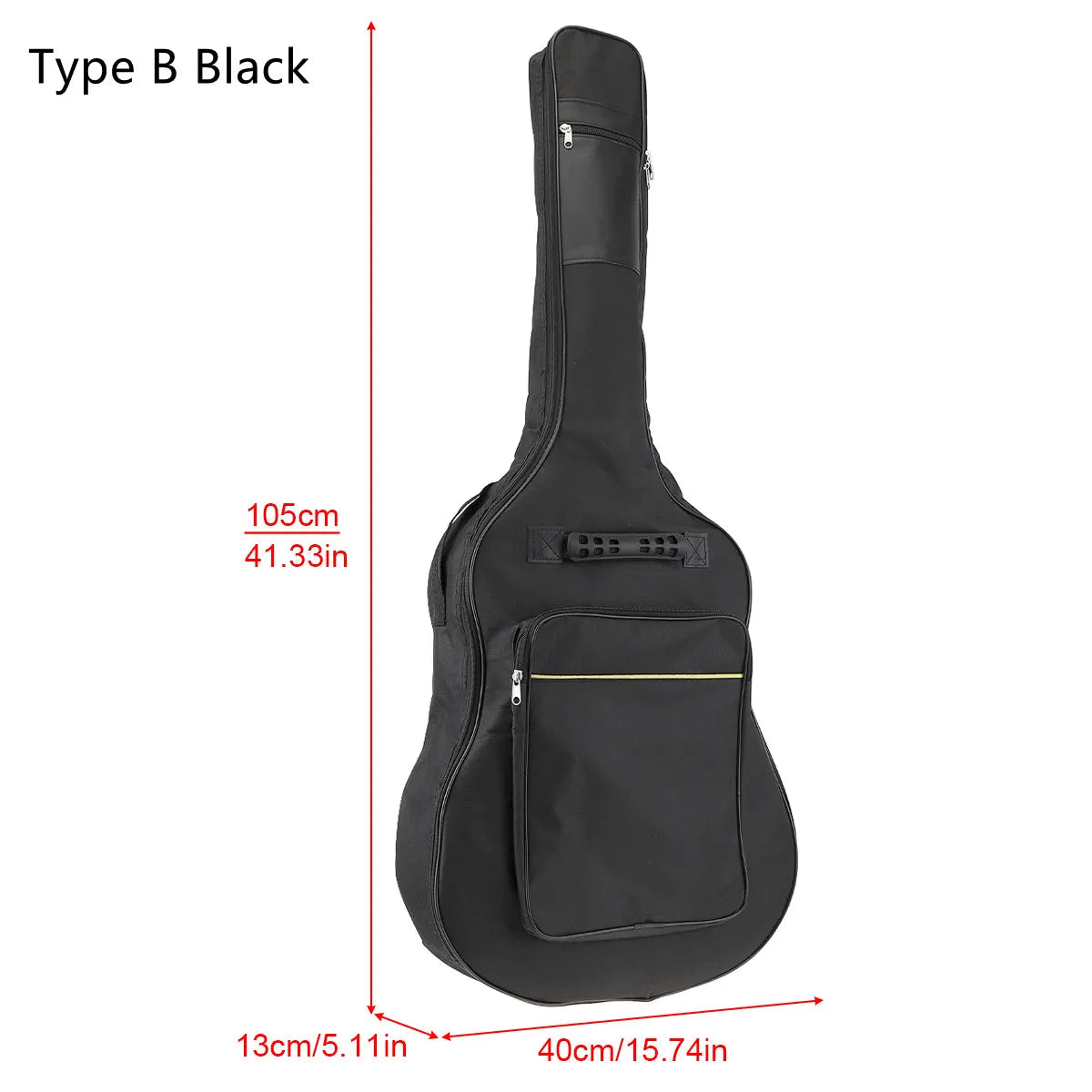 40/41 pouces Oxford tissu guitare acoustique/guitare électrique Double sangles guitare rembourrée coque souple Gig sac sac à dos étanche Housse de France