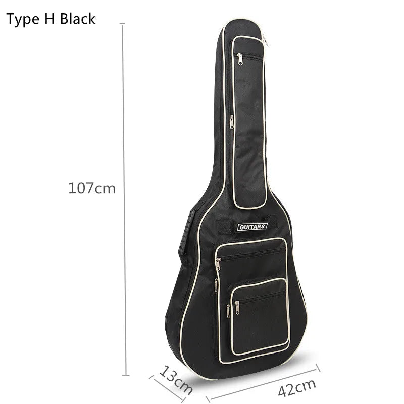 40/41 pouces Oxford tissu guitare acoustique/guitare électrique Double sangles guitare rembourrée coque souple Gig sac sac à dos étanche Housse de France