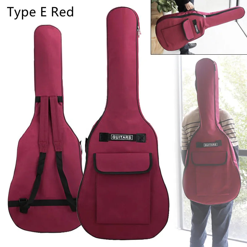 40/41 pouces Oxford tissu guitare acoustique/guitare électrique Double sangles guitare rembourrée coque souple Gig sac sac à dos étanche Housse de France
