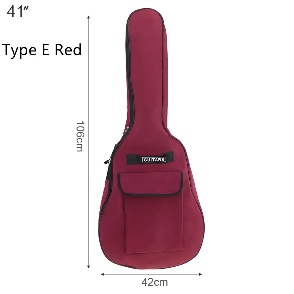 40/41 pouces Oxford tissu guitare acoustique/guitare électrique Double sangles guitare rembourrée coque souple Gig sac sac à dos étanche Housse de France