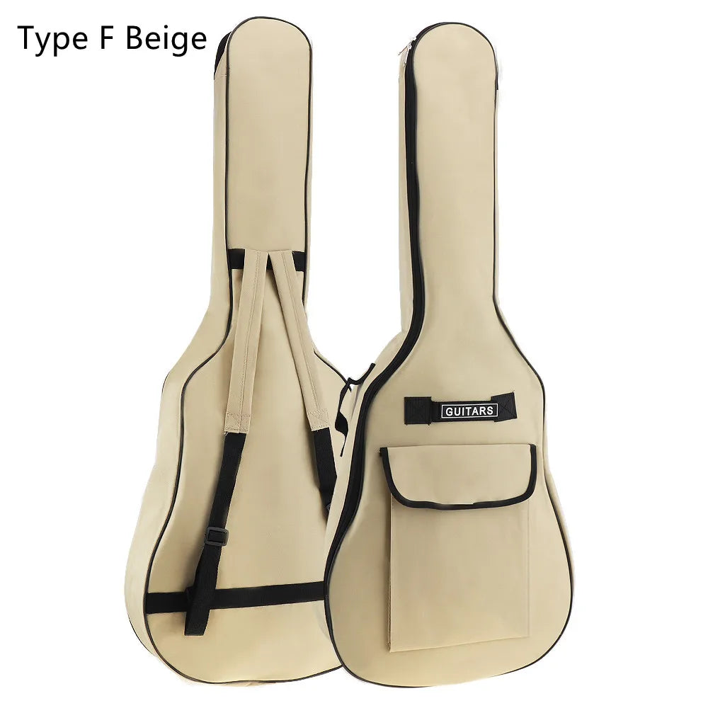 40/41 pouces Oxford tissu guitare acoustique/guitare électrique Double sangles guitare rembourrée coque souple Gig sac sac à dos étanche Housse de France