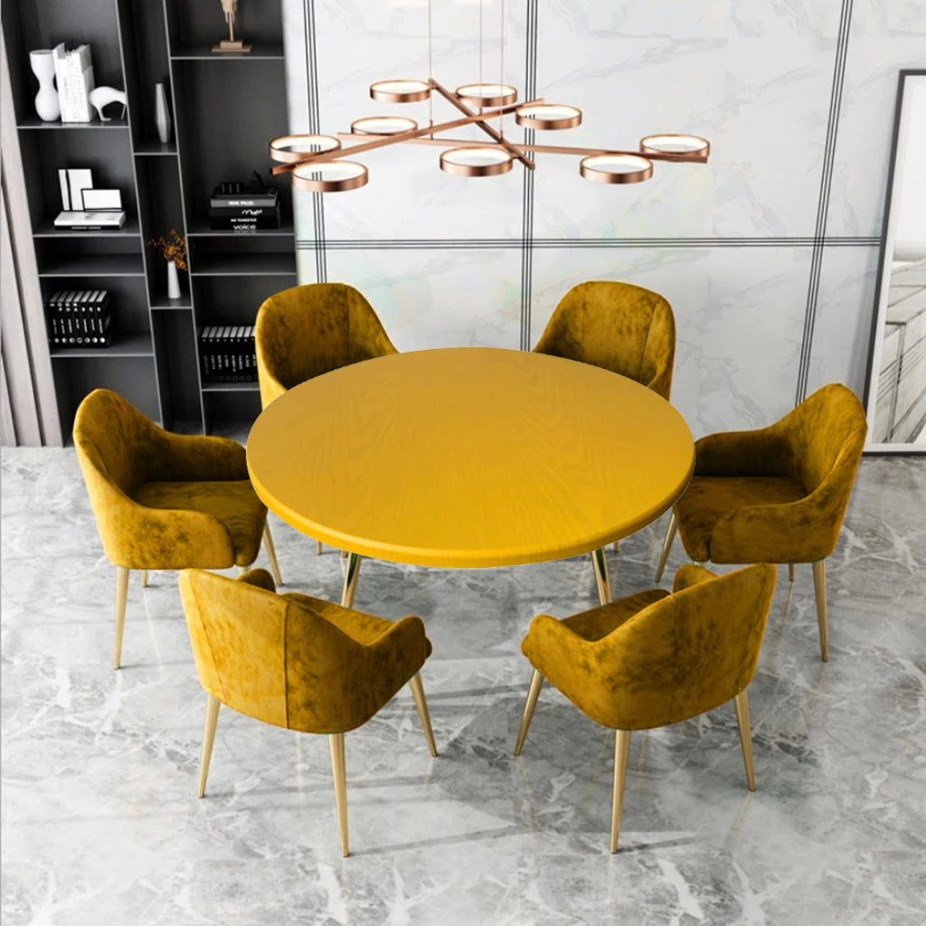 Juste de table ronde imperméable, protection de gril, nappe ronde en polyester, réglable, housse de table couvertes avec bord élastique 60-120cm Housse de France