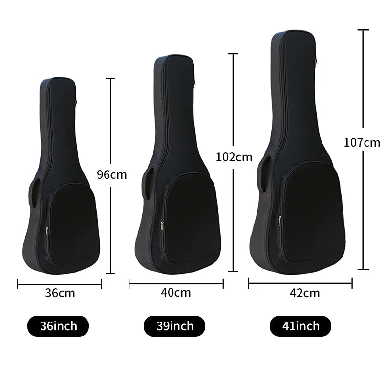 Sac à dos épais pour guitare de 41 pouces, étanche, Oxford, sacs pour basses électriques, qualité douce pour 36 à 39 pouces, housse de musique classique XA6CT Housse de France