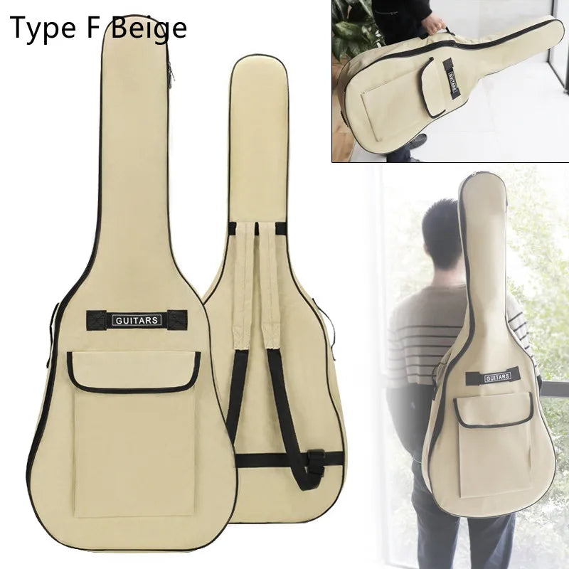 40/41 pouces Oxford tissu guitare acoustique/guitare électrique Double sangles guitare rembourrée coque souple Gig sac sac à dos étanche Housse de France