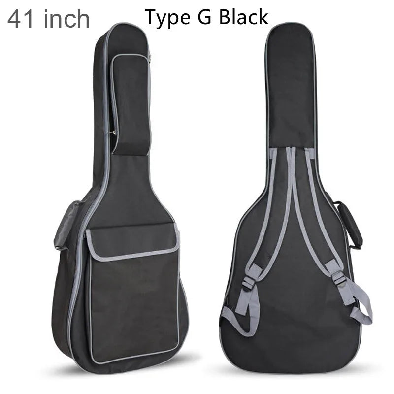 40/41 pouces Oxford tissu guitare acoustique/guitare électrique Double sangles guitare rembourrée coque souple Gig sac sac à dos étanche Housse de France