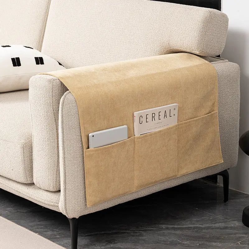 Housse Accoudoir Canapé Chenille Nordique SOFTEX 03 Yellow-40X110CM