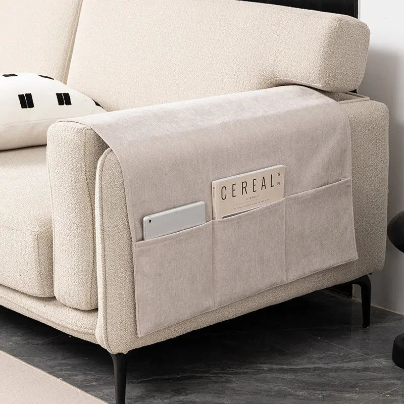 Housse Accoudoir Canapé Chenille **VELERIA** 01 Beige-40X110CM