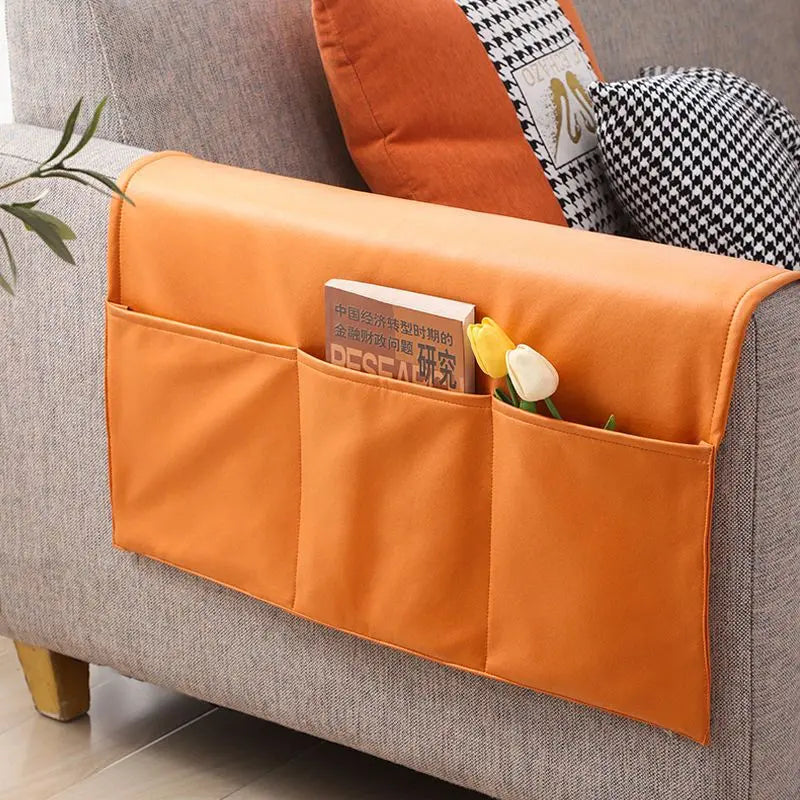 Housse Accoudoir Canapé Polyester SHIROT 07 Amber Orange-70x110cm