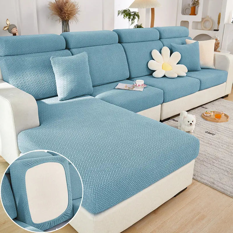 Housse Assise Canapé Moderne EVOLI Sea Blue-Plus Three