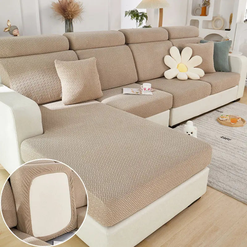 Housse Assise Canapé Moderne EVOLI Light Camel Coffee-Plus Single
