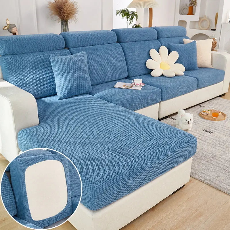 Housse Assise Canapé Moderne EVOLI West Lake Blue-Backrest M