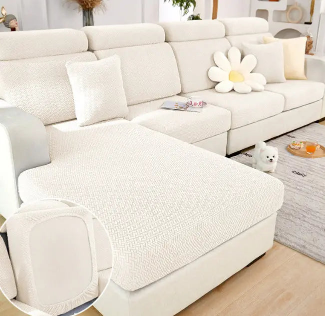 Housse Assise Canapé Moderne EVOLI Jade and Stone White-Plus Three
